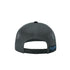 Redfish outline in blue on Black Snapback Hat - KnottyTails